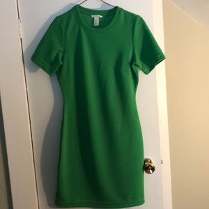 Green fitted dress size small